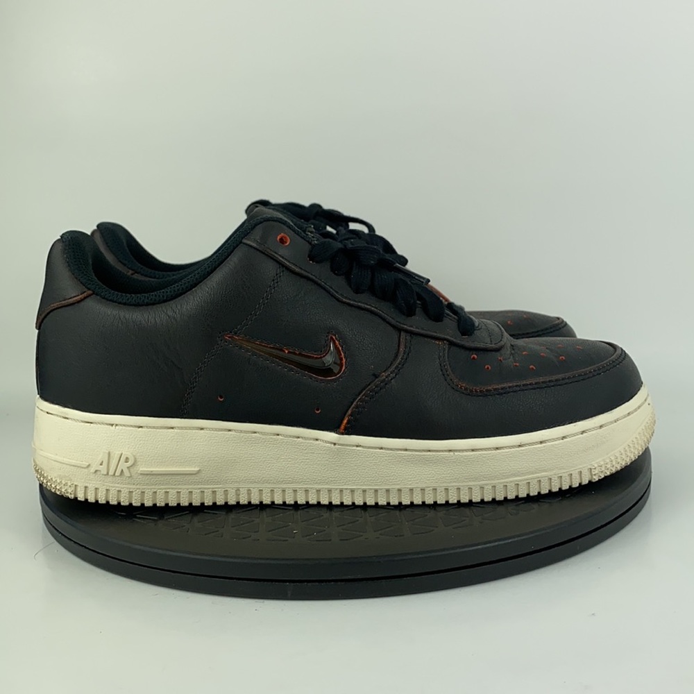 Nike Air Force 1 '07 PRM 'Jewel' Black/Orange CK4392-001 Men's Size 8.5 - Picture 5 of 16